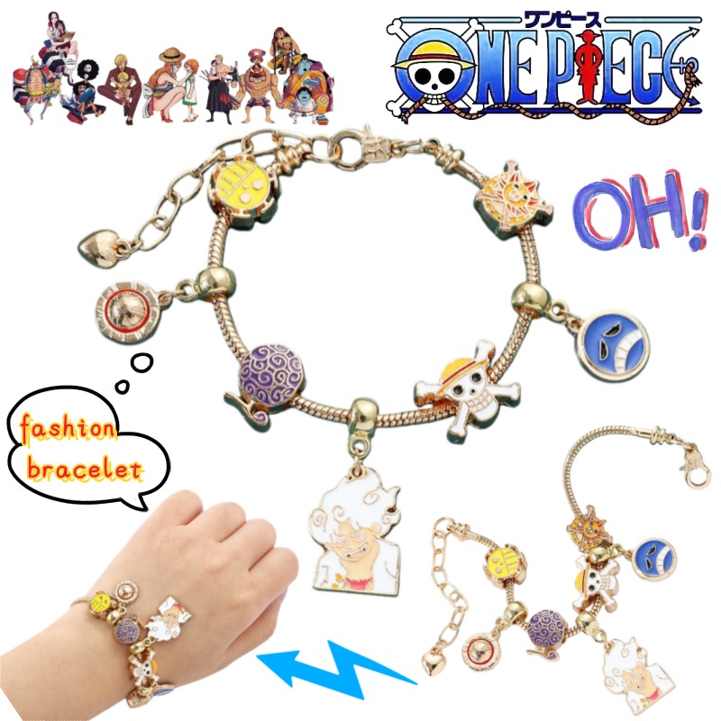 Anime Cosplay Couple - Pulsera creativa personalizada de One Piece