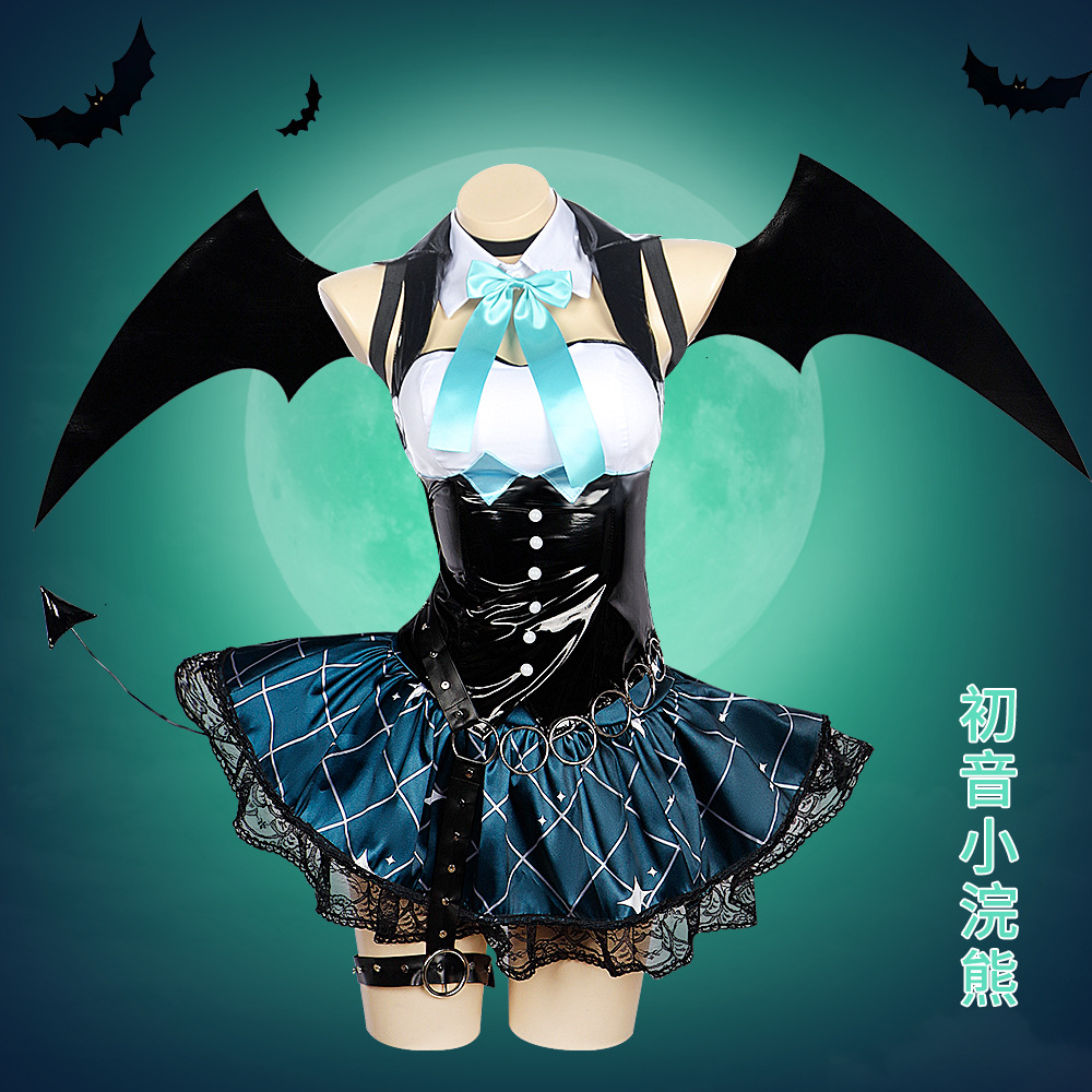 Anime Cosplay Miku - Disfraz de Cosplay Demon Miku x