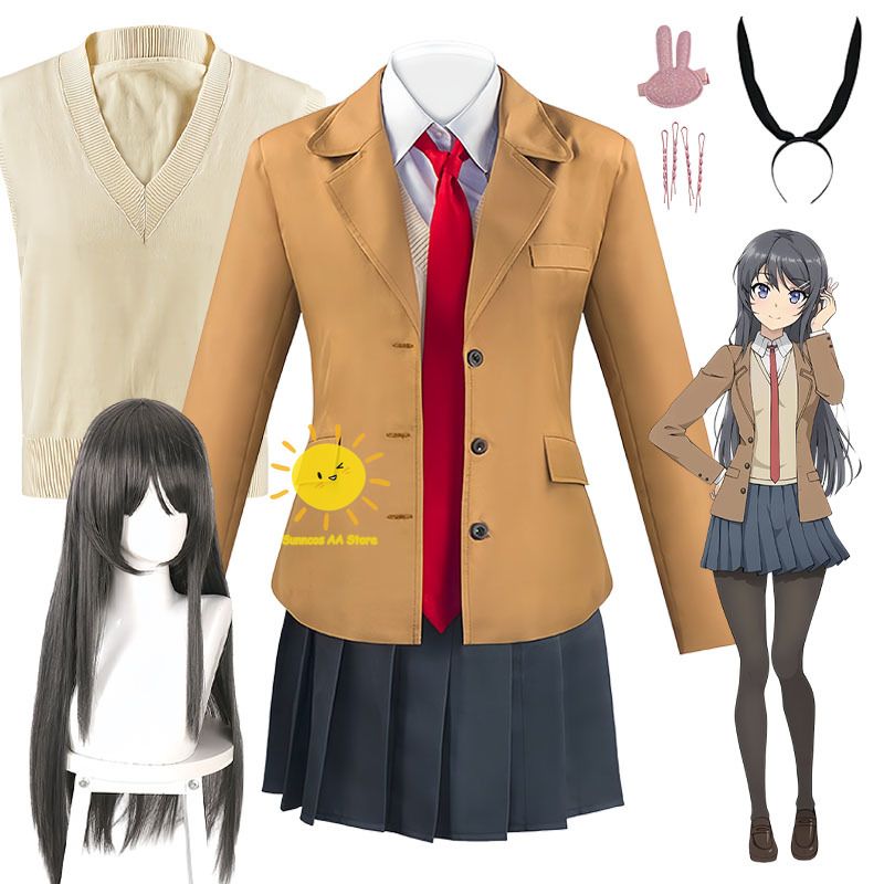 Anime Cosplay Japanese Girl - Disfraz de Cosplay de Anime Sakurajima