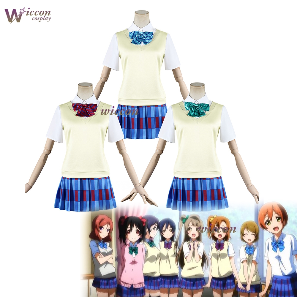 Anime Cosplay Live - Conjunto de Uniforme Escolar de Verano