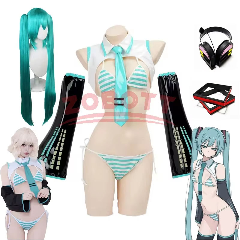 Anime Cosplay Miku - Disfraz de Cosplay de Anime Miku,