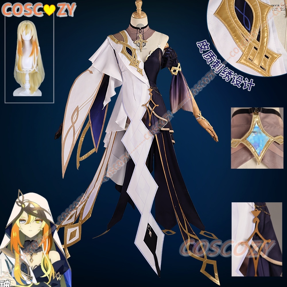 Anime Cosplay Japanese Girl - Genshin Impact Rhinedottir Naberius disfraz de