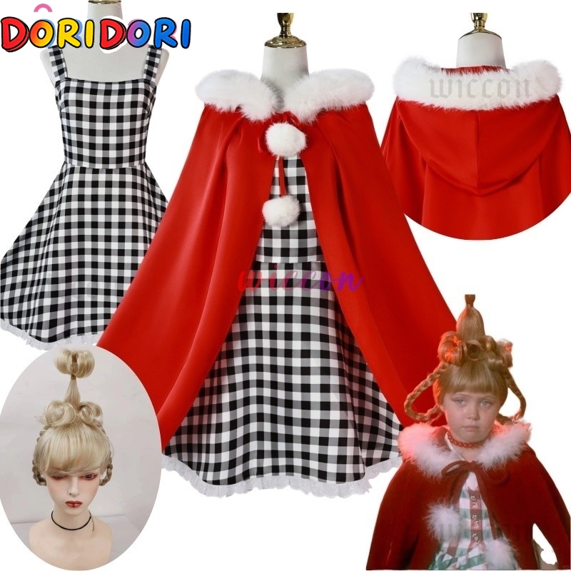 Anime Cosplay Kid - Disfraz de Anime Cindy Lou, vestido