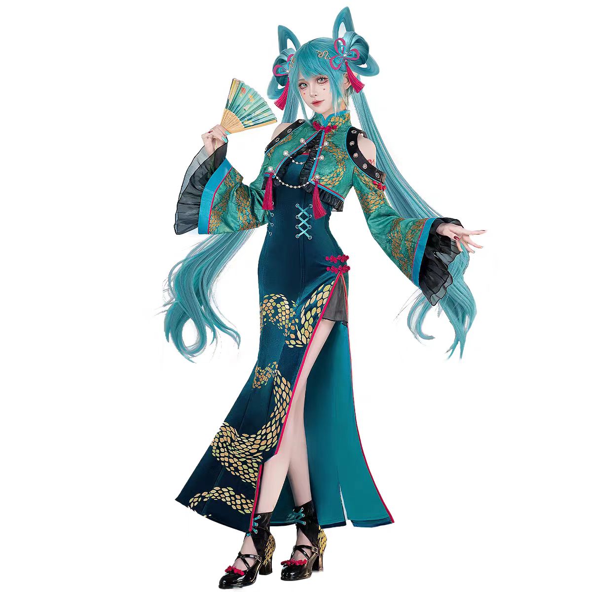 Disfraz de Miku, Cheongsam con - Anime Cosplay Miku reseña y precio
