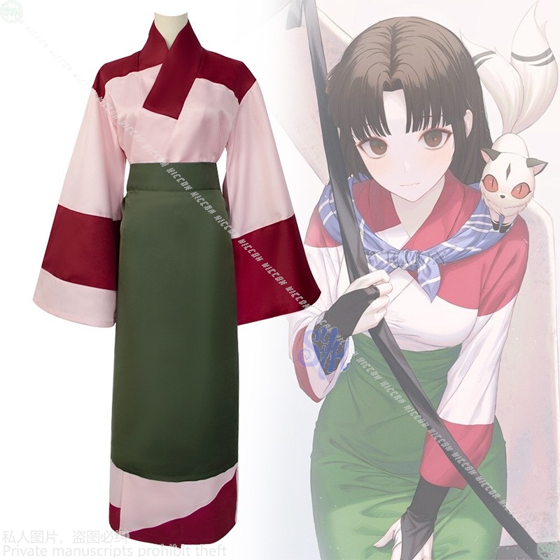 Disfraz de Sango de película d - Anime Cosplay Japanese Girl reseña y precio