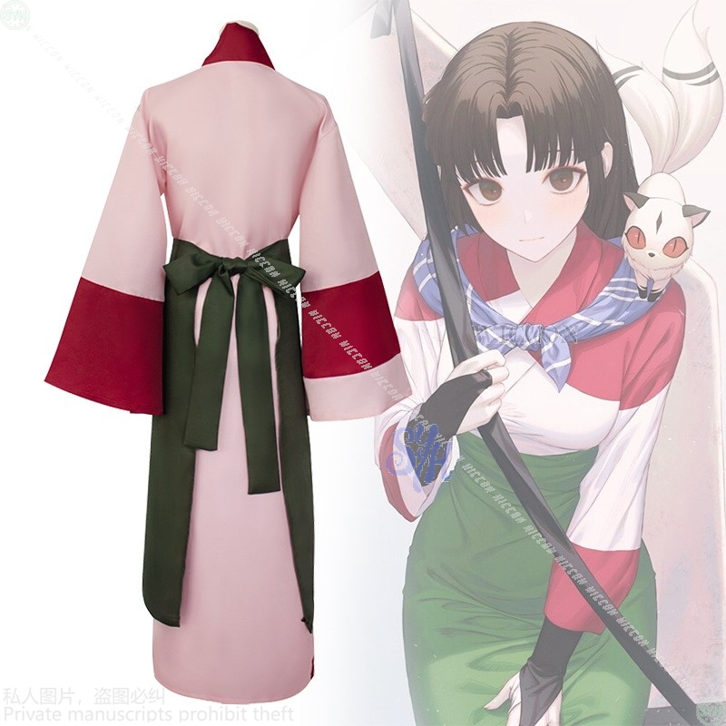 Disfraz de Sango de película d - Anime Cosplay Japanese Girl reseña y precio