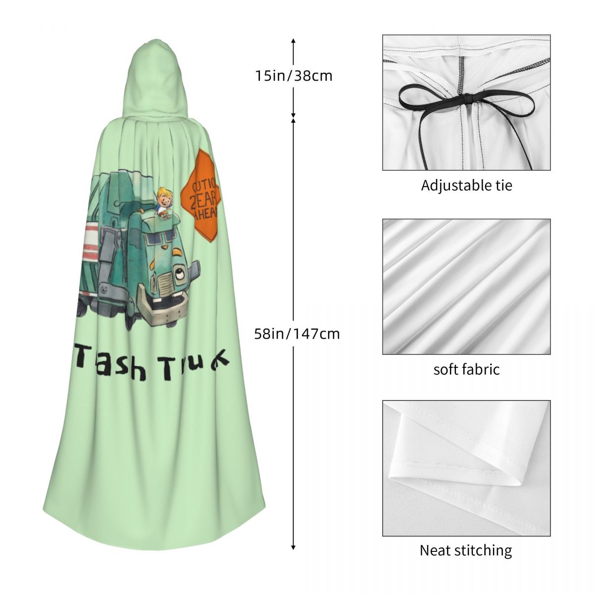 Capa Larga con Capucha de Dibu - Anime Cosplay Netflix reseña y precio
