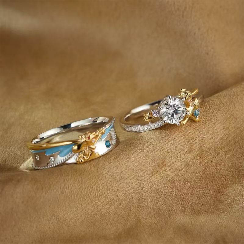 Anillos de Pareja Pokémon Riol - Anime Cosplay Couple reseña y precio