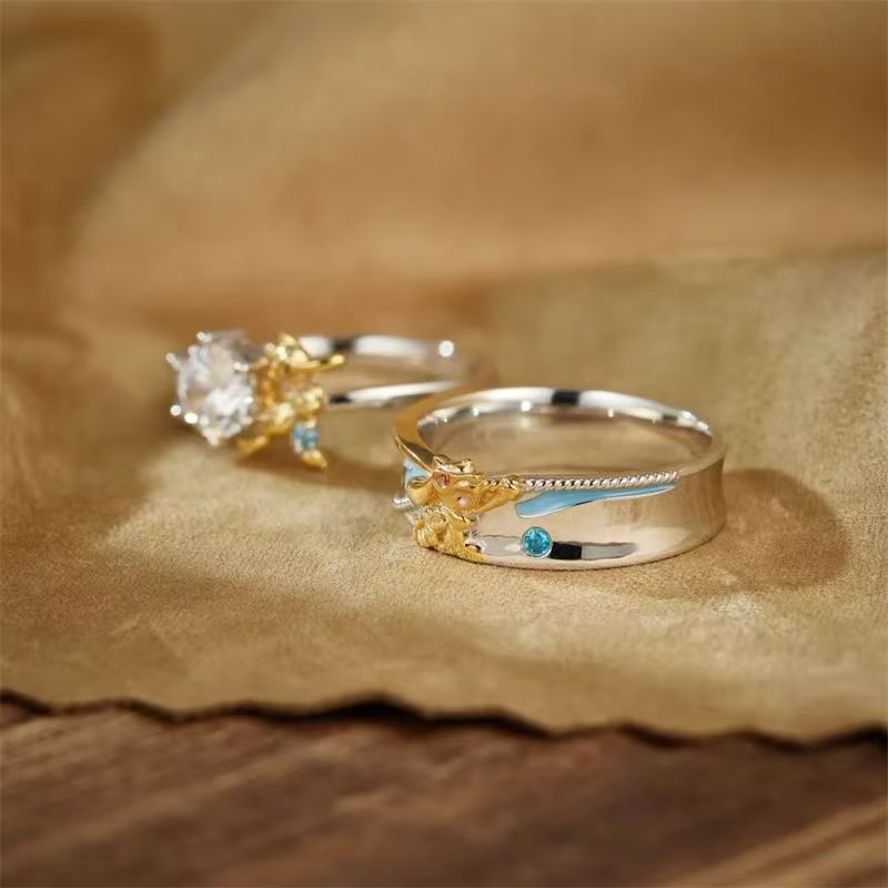 Anillos de Pareja Pokémon Riol - Anime Cosplay Couple reseña y precio