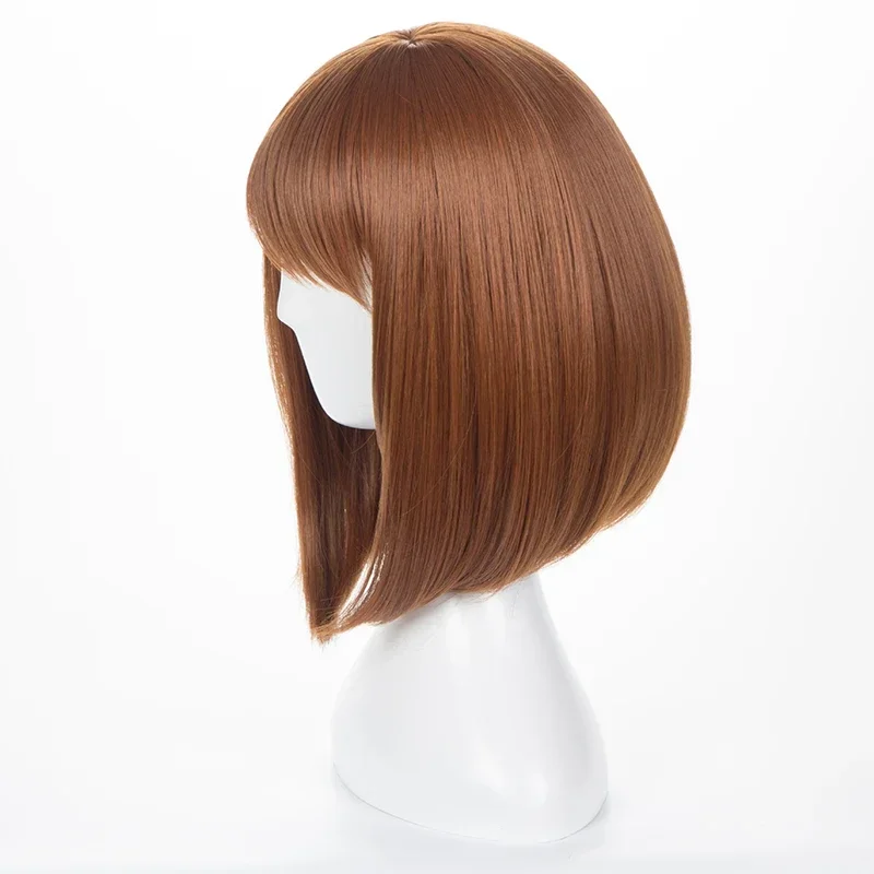 Peluca Corta Marrón Estilo Bob - Anime Cosplay Website reseña y precio