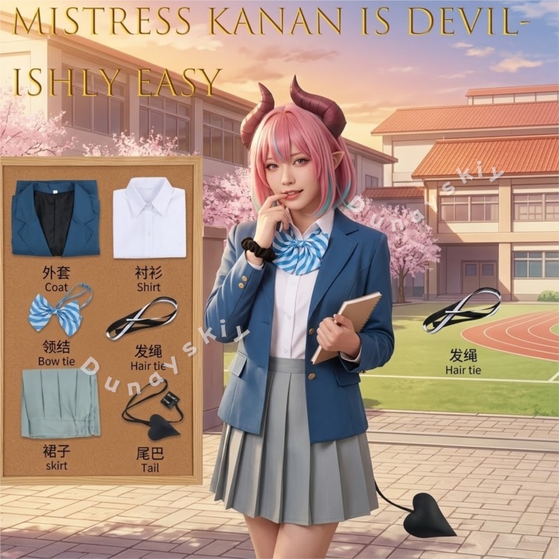 Disfraz de Cosplay de Kanna Kō - Easy Female Anime Cosplay reseña y precio