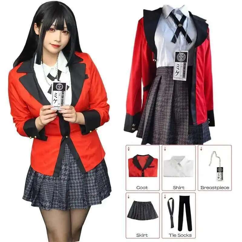 Disfraz de Anime Kakegurui Jab - Anime Cosplay Japanese Girl reseña y precio