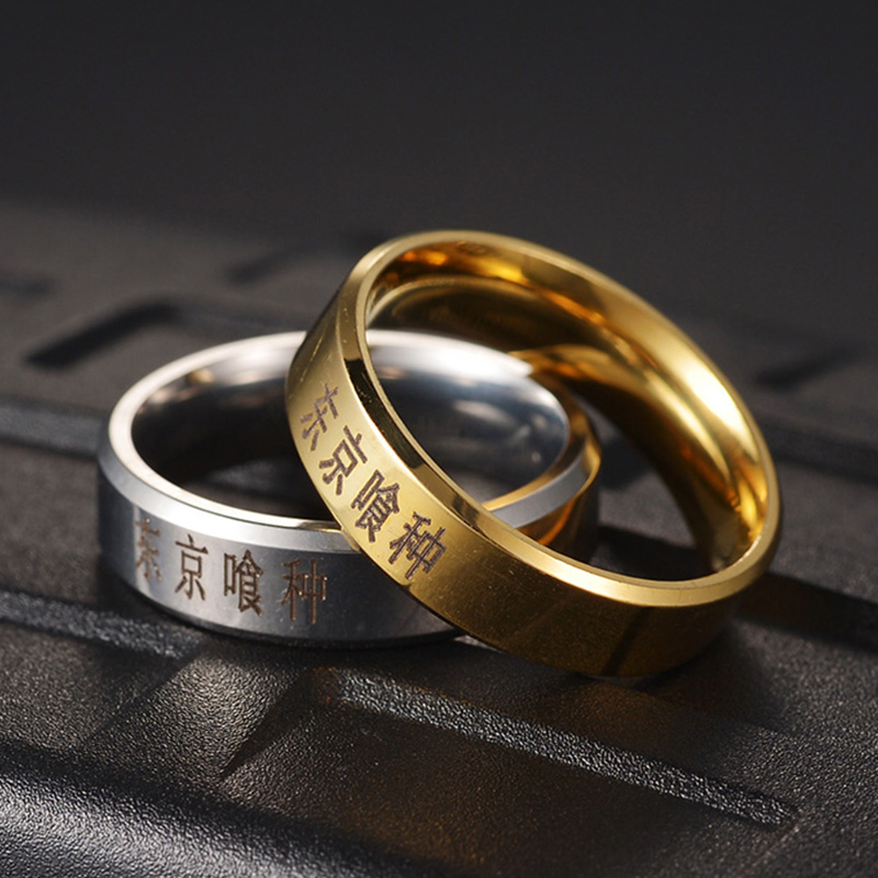 Anillos de acero inoxidable 31 - Anime Cosplay Tokyo Ghoul reseña y precio