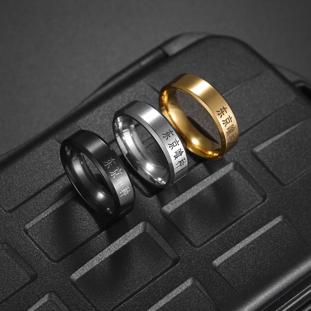 Anillos de acero inoxidable 31 - Anime Cosplay Tokyo Ghoul reseña y precio